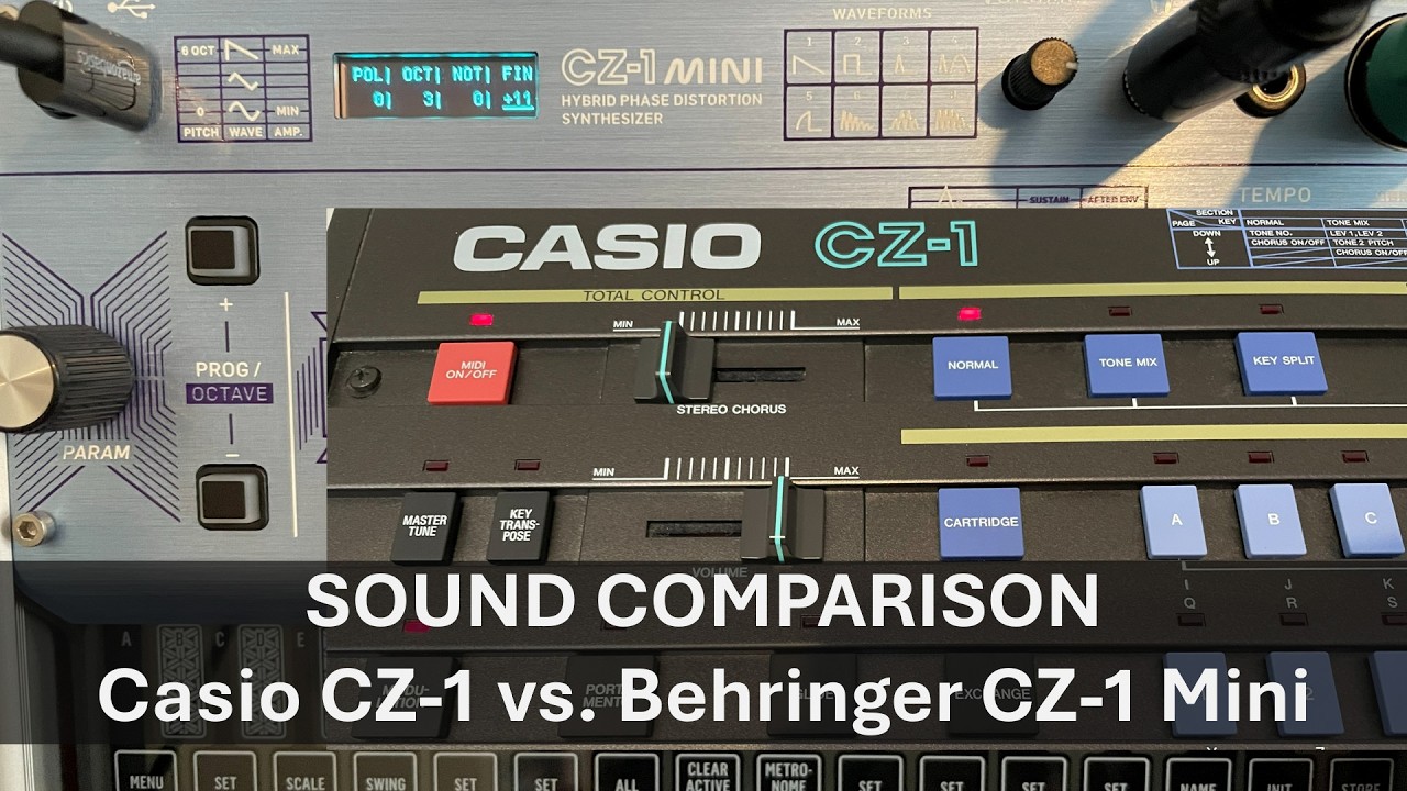 Behringer CZ-1 Mini vs. Casio CZ-1 - Do they sound the same? (PART