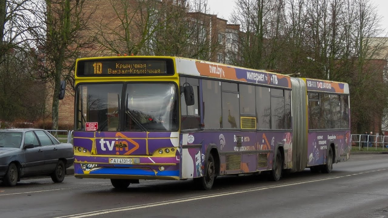 Молодечно. Поездка в автобусе МАЗ-105.465, Г/№ AI 4131-5, маршрут №2 (30.11.2024)
