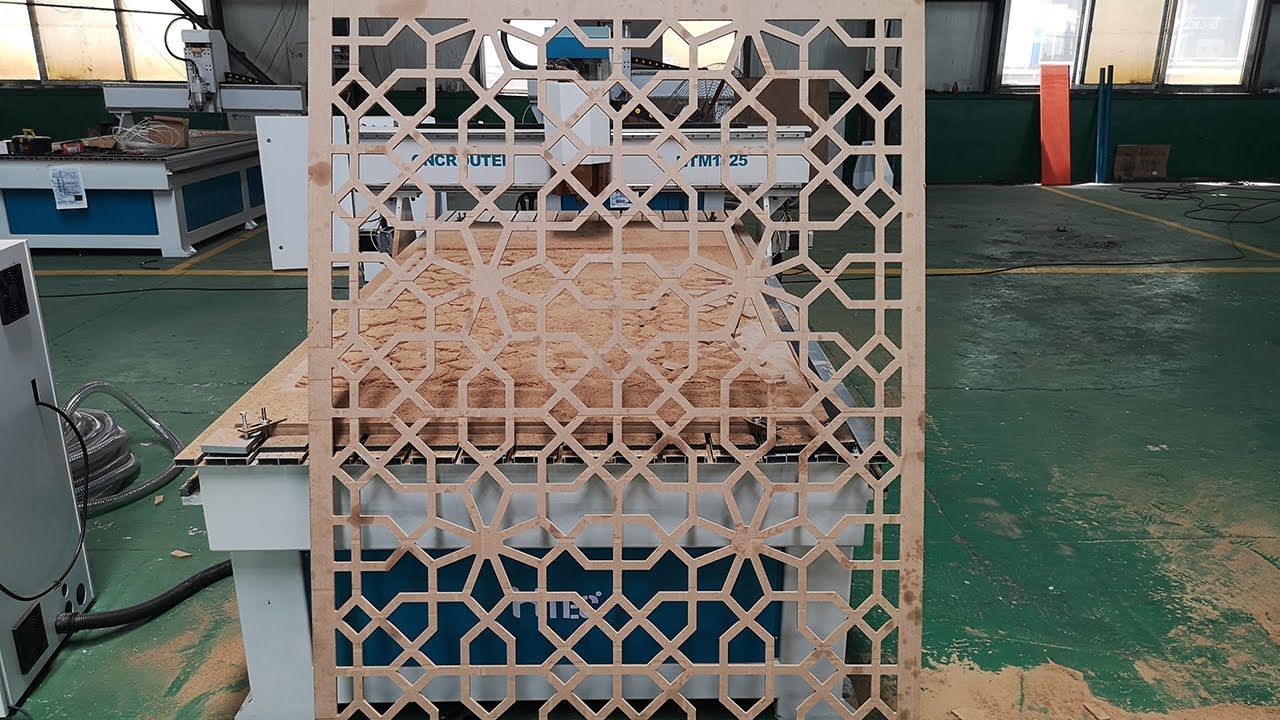 Mdf cutter woodworking cnc router HTM1325 - YouTube