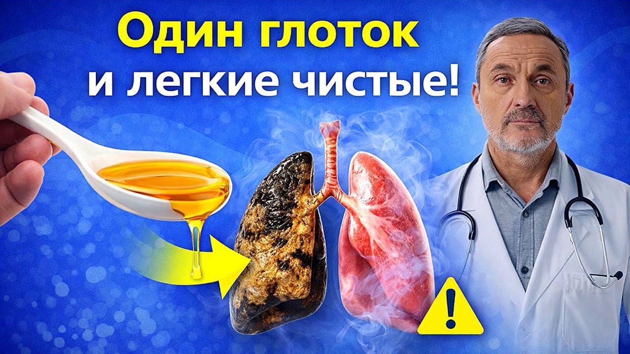 Задыхаетесь? Очисти ЛЕГКИЕ от Слизи и Мокроты: Метод старой школы, о котором молчат в аптеках