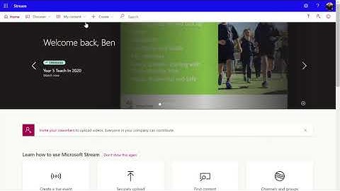 Using Microsoft Stream to Record and Share Teaching Videos