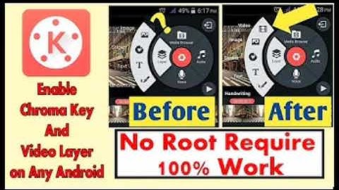 How to add video layer and chroma key option on kinemaster for android doesn