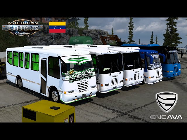 CONVOY DE ENCAVAS CON LOS PANAS!!!! | American Truck Simulator 1.43 class=