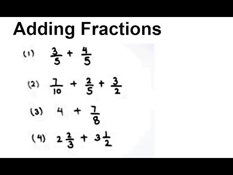 How to Add Fractions / Fraction Addition / Adding Fractions / Learn Addition of Fractions