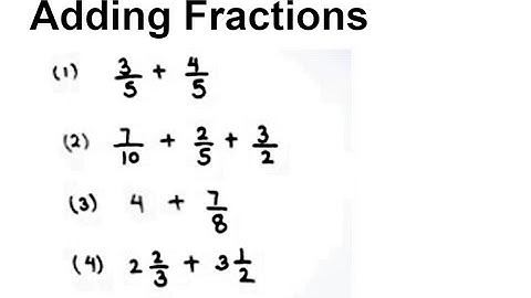 How to Add Fractions / Fraction Addition / Adding Fractions / Learn Addition of Fractions