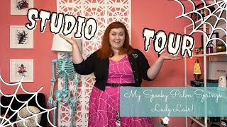 MY SPOOKY PALM SPRINGS LADY LAIR! | Giving You a Tour of my Finished YouTube Studio!