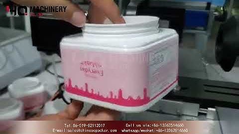 Benchtop labeling machine for 4 sides jars|YQ machinery manual wrap around label applicator