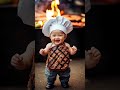 Rare? Medium? Well done? 👨‍🍳 Too hot to handle! #baby #ai #cute