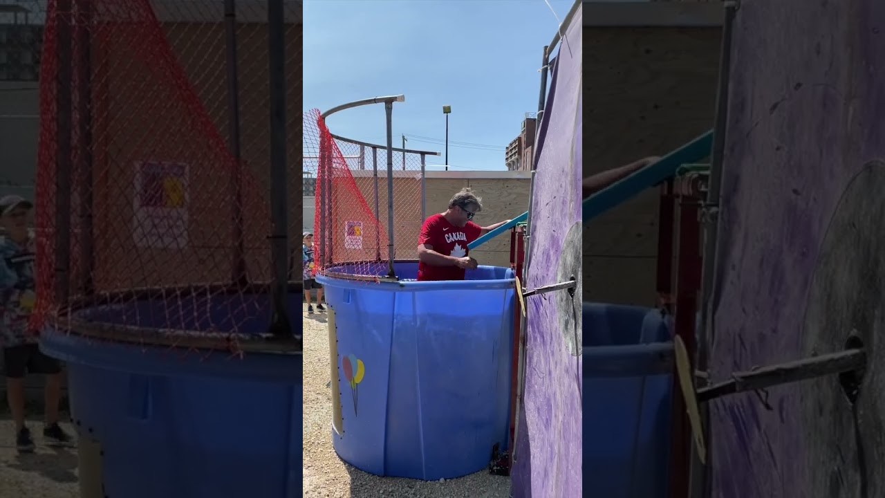 A Dunk Tank & Broken Toe Was All Part of the Fun at the Sturgeon Heights Community BBQ Saturday