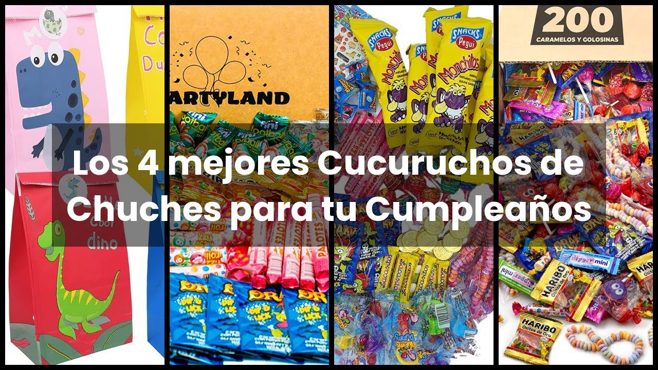 CUCURUCHOS CHUCHES CUMPLEAÑOS: Los 4 mejores Cucuruchos de Chuches para tu  Cumpleaños 