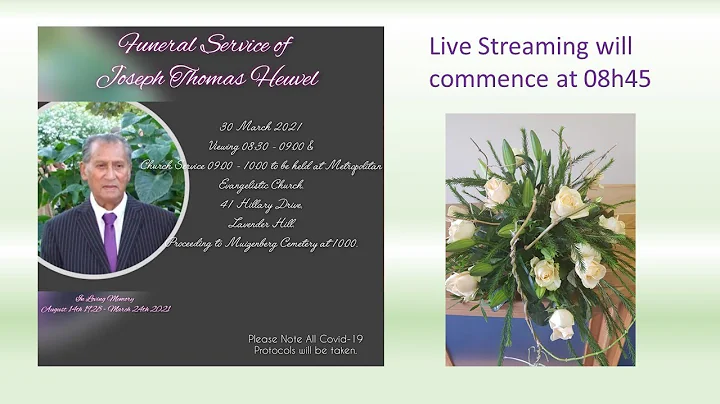 Funeral Service of Joseph Thomas Heuvel