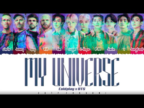 Coldplay X Bts - My Universe With Lyrics