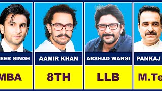 Education Level of Famous Indian Actors😱💖