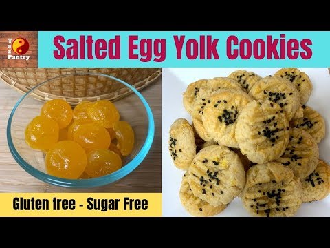 Salted Egg Yolk Cookies | Low Carb, Gluten free, Sugar Free