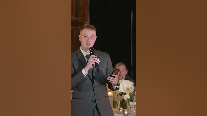 Best Man Roasts Groom in Toast...