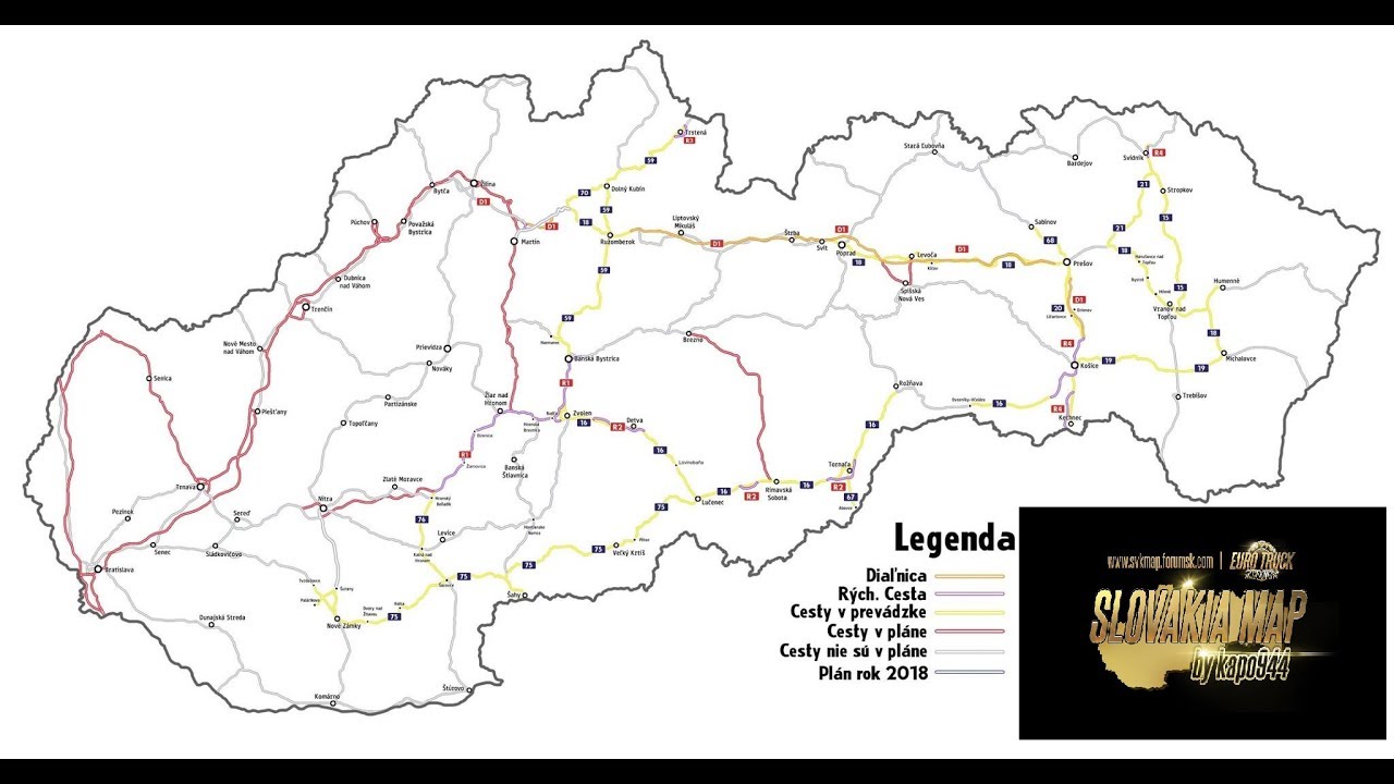 (ETS2 v 1.30) ETS2 SVK MAP by kapo944 - YouTube