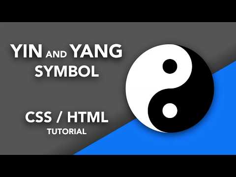 Yin and Yang Symbol – CSS / HTML Tutorial