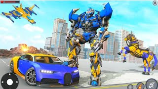 NEW  EXTREME FLYING ROBOT CAR GAME TRANSFER GAME 2023... screenshot 5