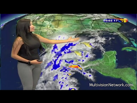 Susana Almeida in Action - Sexy Spanish TV WeatherGirl