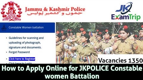 How to Apply Online for JKPOLICE Constable  Women Battalion  #jkpborderbatallion