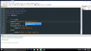 Less than or Greater than between two numbers in program in C++