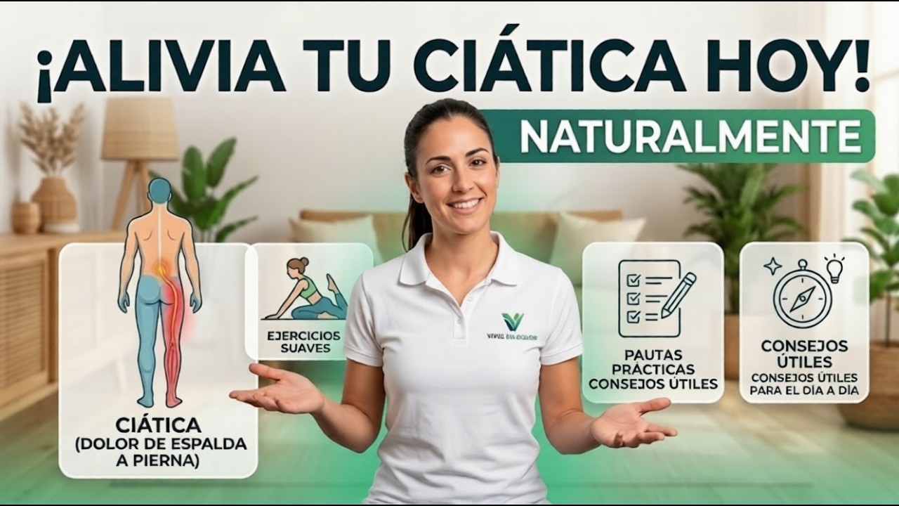 Cómo aliviar la CIÁTICA en casa | Ejercicios y consejos efectivos