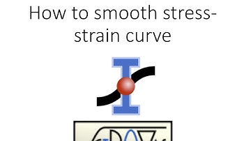 How to smoothen stress-strain curve using SciDAVis