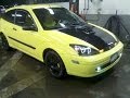 Yellow Ford Focus Zx3