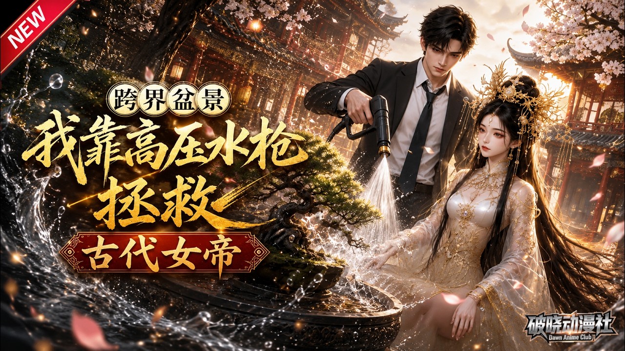 MULTISUB📢新番上线《跨界盆景我靠高压水枪拯救古代女帝》第1~48集丨破产青年盆景连通大渊王朝,送现代农机解女帝旱灾,双向互惠振兴家国!#最新漫剧 #破晓动漫社