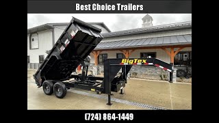 2023 Big Tex Trailers 14GX 7x14' HD Gooseneck Dump Trailer 15900# GVW