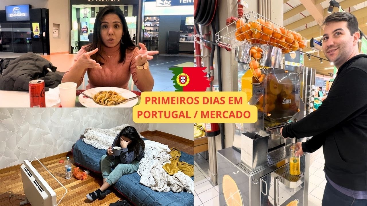 MERCADO EM PORTUGAL/ O QUE COMPRAMOS NOS PRIMEIROS DIAS ? #VLOG