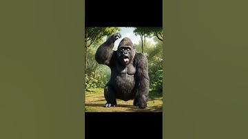 Thumbnail of "Funny Gorilla Making Faces with Sound Effects #apelaughs