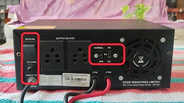 Exide Inverter back buttons settings | HC/EC/NC mode | Normal/Ups mode |