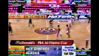 Ginebra Kings Vs Alaska Milk Men Battle for 3rd Place 1999 McDonald&#39;s PBA All Filipino Cup