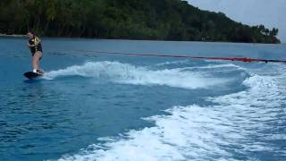 Alexia wakeboarding @ Bora Bora