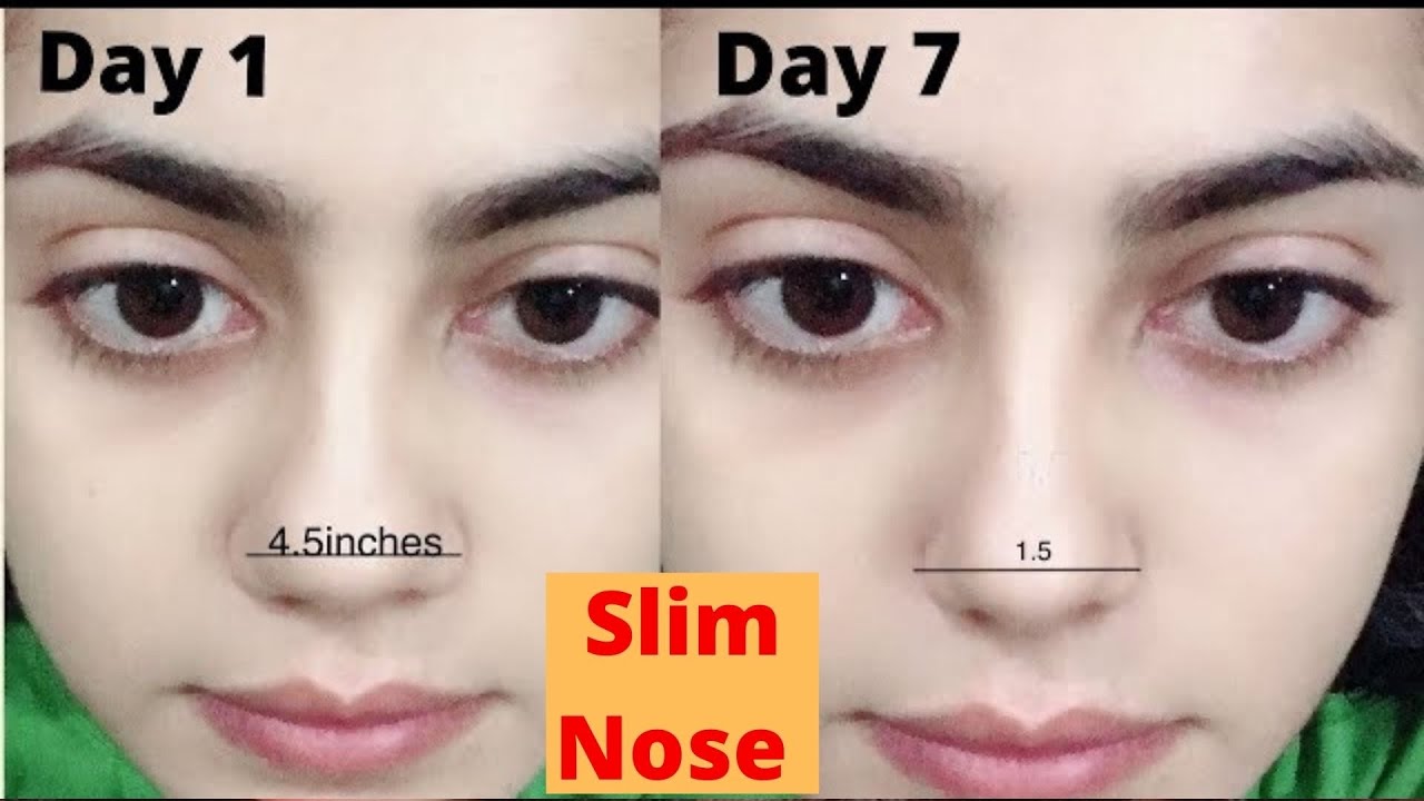 How to get slim, sharp and erect Nose Best exercise for Nose Sliming ...
