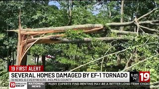 EF-1 tornado causes damage in Holmes County