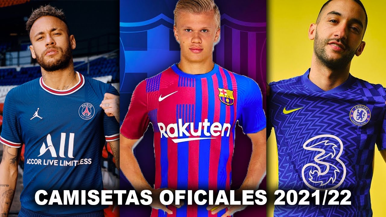 Las Camisetas OFICIALES de los GRANDES CLUBES para la temporada 2021/22 -