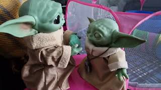 Baby Yoda & Grogu, are striking up a conversation