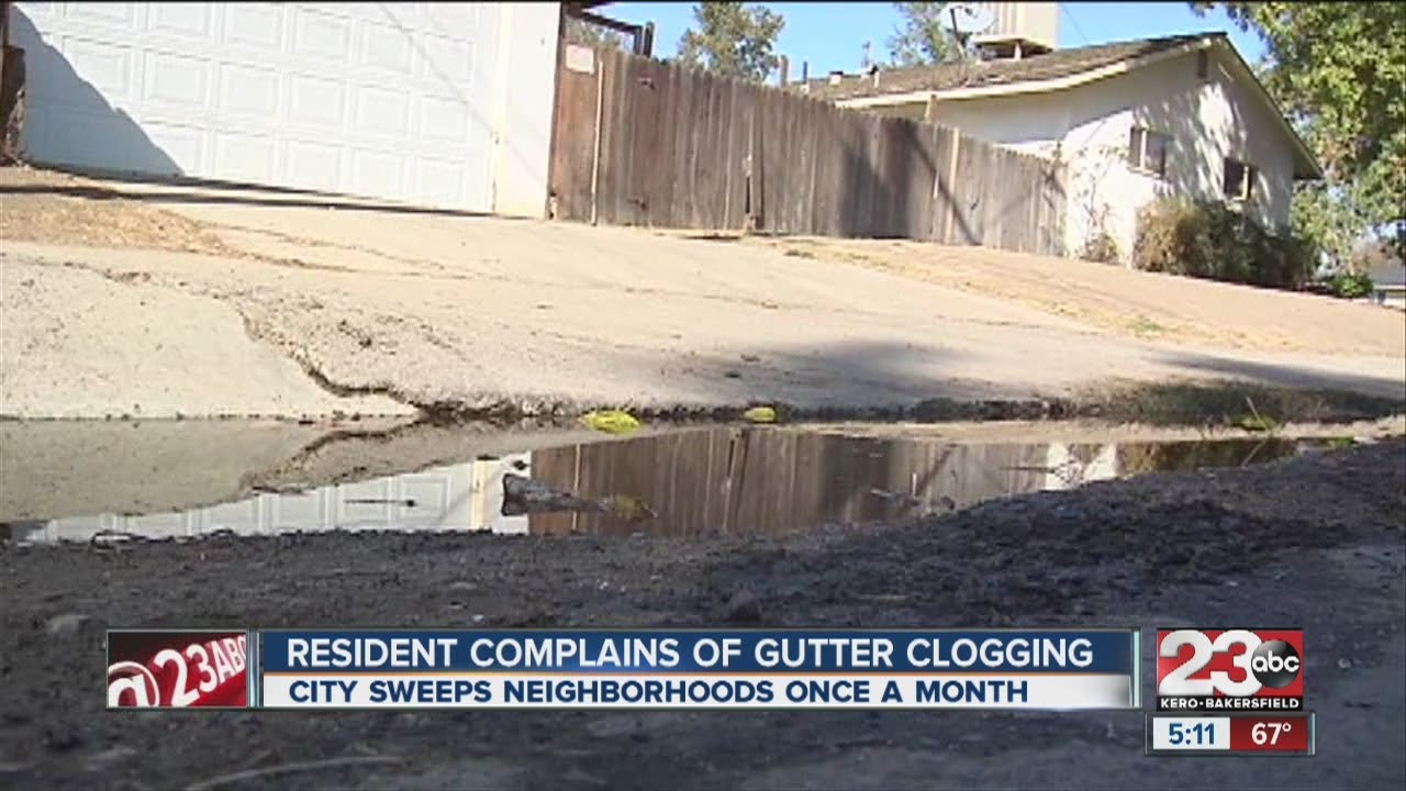 Winter weather brings in gutter mess for some Bakersfield Residents