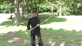 Master Zhou Zhong Fu. Tai Chi Staff. Basic technique