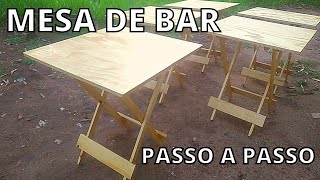 ✅[PASSO A PASSO] COMO FAZER MESA ABRE E FECHA DE BAR COM PALETES[WoodWorkingPallet]