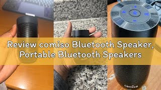 Review comiso Bluetooth Speaker, Portable Bluetooth Speakers with Wireless Stereo Pairing, Built in
