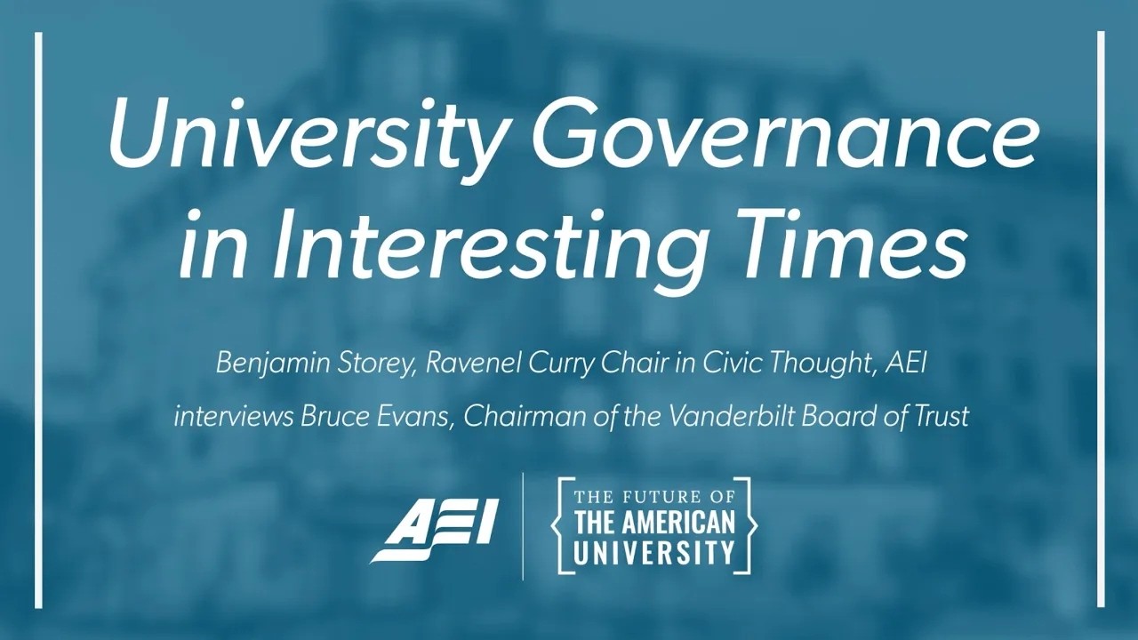 University Governance in Interesting Times