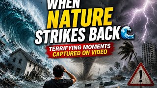 When Nature Strikes Back 🌊 Terrifying Moments Captured on Video 