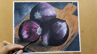 How to paint onion, acrylic painting by CMM Art 118 views 9 months ago 5 minutes, 52 seconds