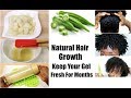 Natural Hair Growth Preserve Okra Gel For Months For Conditioning Detangling and Styling Hair