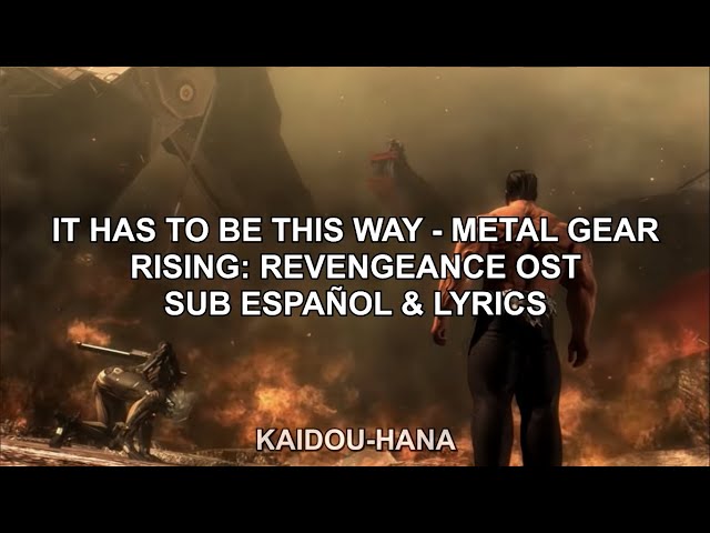 It Has To Be This Way OST with lyrics MGR Revengeance : r