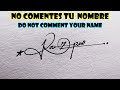 MODELOS DE FIRMAS/How to signature your name