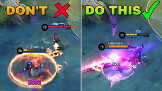 AVOID THESE MISTAKES TO DOMINATE IN SOLO RANK GAME - KARINA TUTORIAL - Mobile Legends